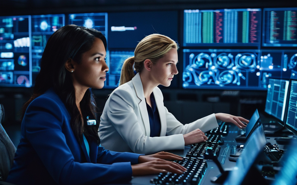 diverse group of female technologists